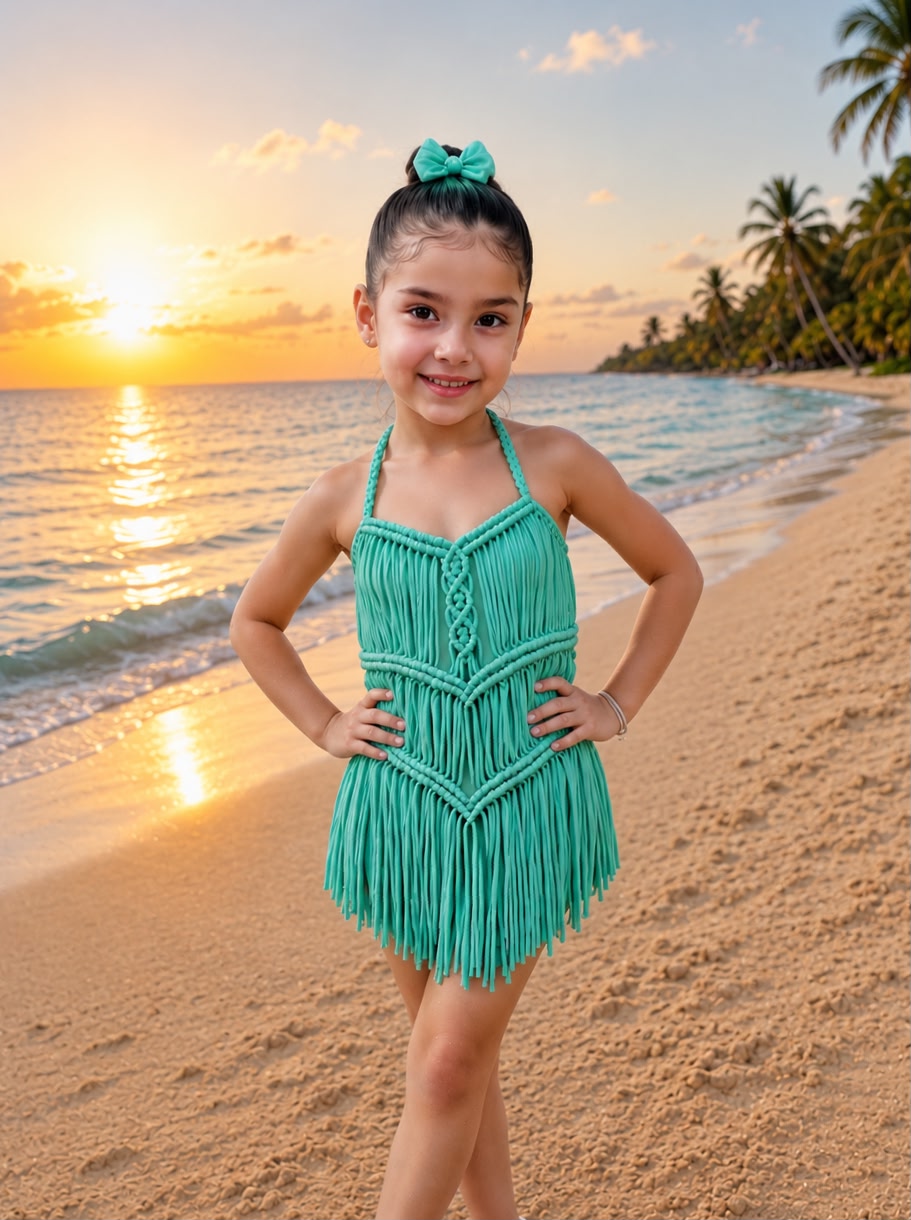 Abito in Macramé per bambina
